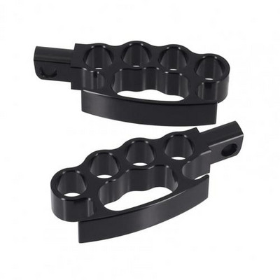 40% HOT2 Balenie motocyklových kĺbov nôh, opotrebované hliníkové chladné pedále na opierku nôh kompatibilné s FXCW XL883N XL1200N, predné a zadné pedále