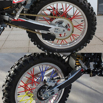 36 бр. Универсален мотоциклет Dirt Bike Wheel Spike Skins Covers Wrap Tubes Decor Protector Kit за Yamaha Honda pit bike