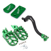 Pentru KAWASAKI KX 250 250F KX250 KX250F Sujete de picior pentru motocicletă Suportul pedalei de frână Pârghie față spate Capac capac rezervor lichid de frână