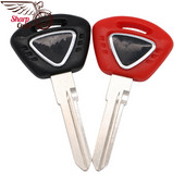 Motocyklové príslušenstvo Ľavý a pravý slot pre embryonálny kľúč, nezostrihaná čepeľ pre TRIUMPH 600 675 1050 T100 T120 T800 T900 T955 čierna a červená