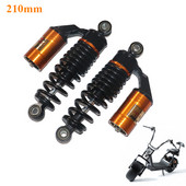 210 mm-es hátsó lengéscsillapító a Citycoco elektromos kerékpárrobogóhoz dekoratív légzsákkal, hátsó lengéscsillapító rugós tartozékok alkatrészei