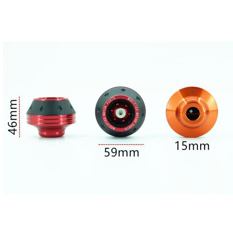 4Pcs Универсален мотоциклет Crash Protector Защитни накладки за колела Алуминиева сплав Предна чаша за вилка Аксесоари за мото оборудване