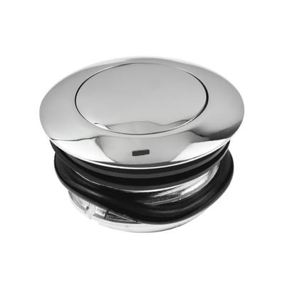 Vyskakovací uzáver palivovej nádrže pre motocykel s pravým závitom, čierny/chrómový pre Harley Touring Dyna Softail Sportster XL