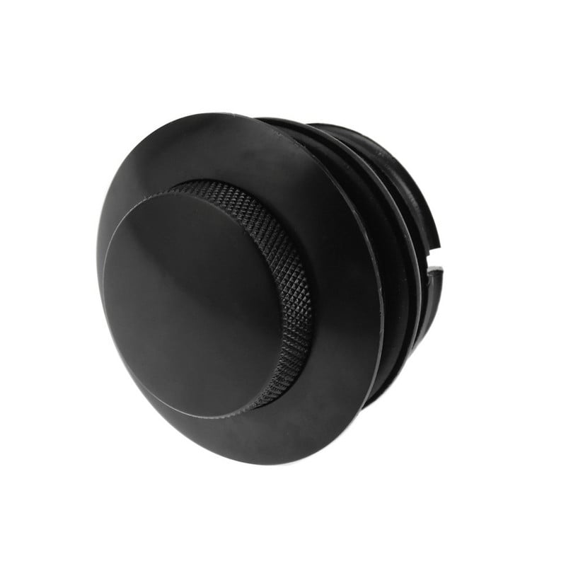 Vyskakovací uzáver palivovej nádrže pre motocykel s pravým závitom, čierny/chrómový pre Harley Touring Dyna Softail Sportster XL