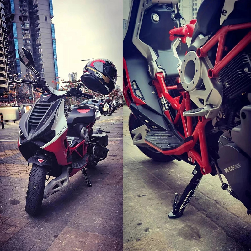 Nastaviteľný stojan na nohy pre motocykel, parkovací stojan pre elektrické motocykle