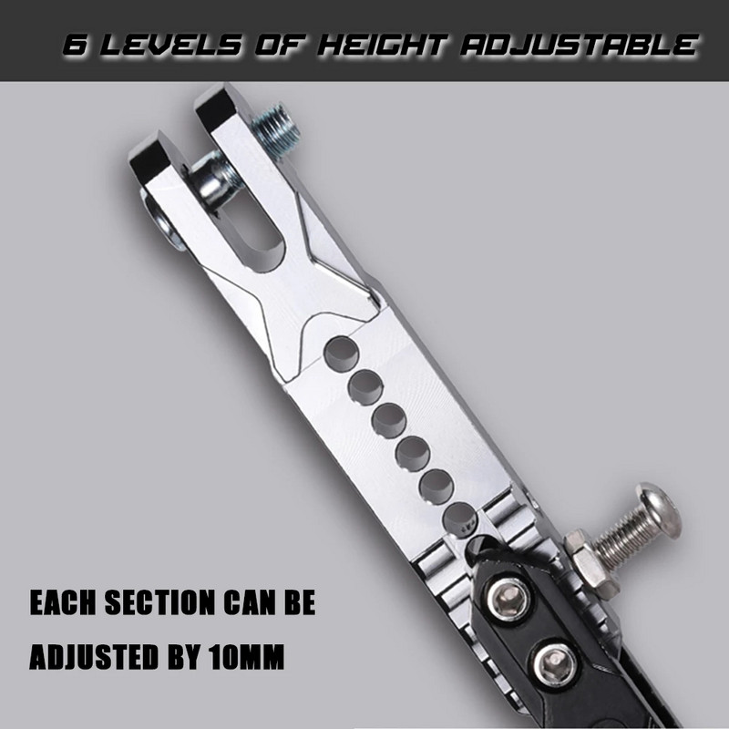 Nastaviteľný stojan na nohy pre motocykel, parkovací stojan pre elektrické motocykle