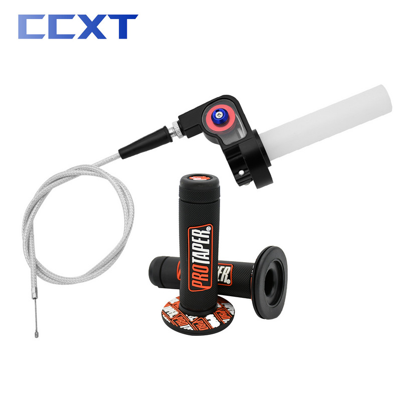 Motocicletă 22mm Quick Twist Gas Throttle Settle Grips Maner Maneruri 980mm Throttle Cable for Honda Yamaha Kawasaki Suzuki KTM ATV