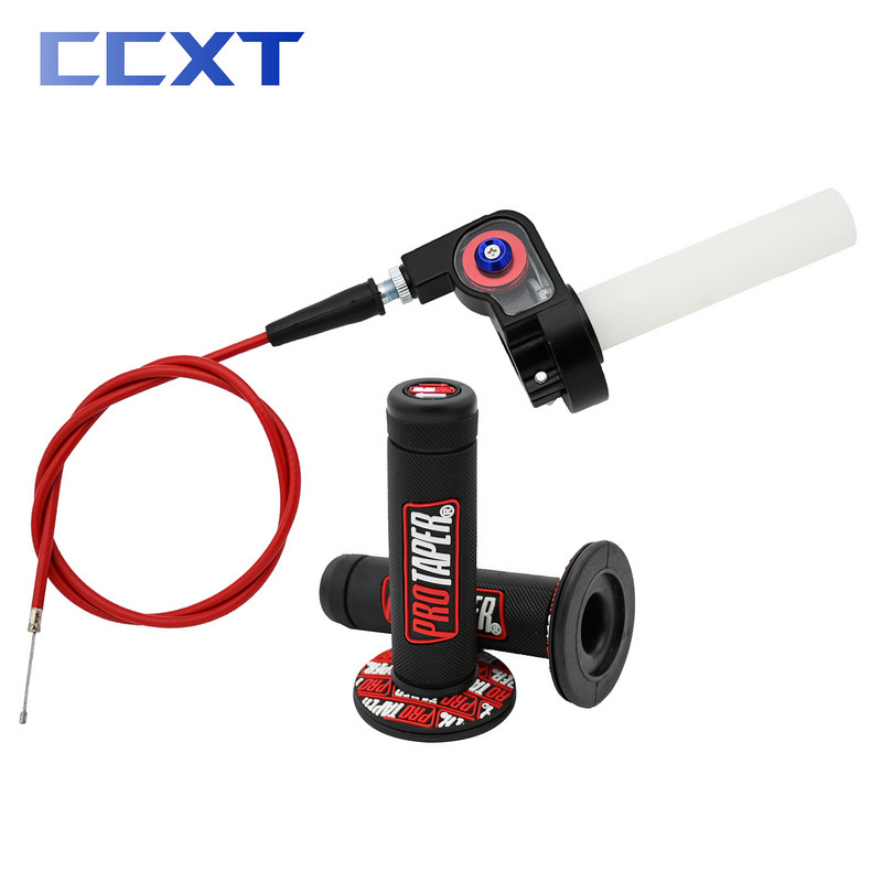 Motocicletă 22mm Quick Twist Gas Throttle Settle Grips Maner Maneruri 980mm Throttle Cable for Honda Yamaha Kawasaki Suzuki KTM ATV