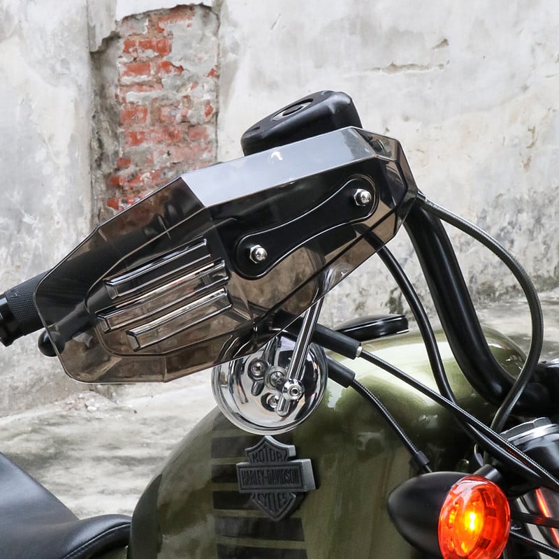 Motorkerékpár kézvédők Univerzális kézvédők védő Harley Davidson Sporster XL883 XL1200 X48 Fat Boy V-Rod Road Kinghez