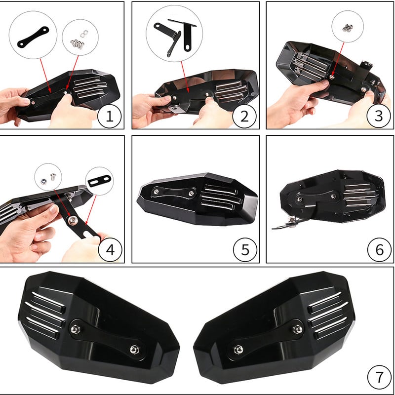 Motorkerékpár kézvédők Univerzális kézvédők védő Harley Davidson Sporster XL883 XL1200 X48 Fat Boy V-Rod Road Kinghez