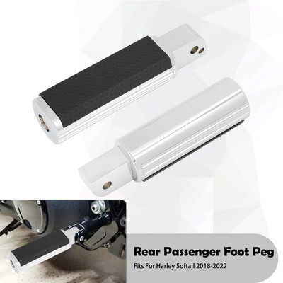 Motocyklové stúpačky Defiance, čierne/chrómové, zadné, pre spolujazdca, samec, držiak, pre Harley Softail Breakout Low Rider 2018-21 2022