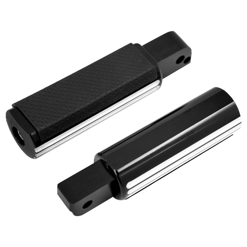 Motocyklové stúpačky Defiance, čierne/chrómové, zadné, pre spolujazdca, samec, držiak, pre Harley Softail Breakout Low Rider 2018-21 2022