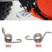 1 pár motocyklových stúpačiek, pedálov a pružin pre KTM SX, SXF, EXC, EXCF, XC, XCF, XCW, XCFW, Husqvarna TC, TE, FE, FX, EX
