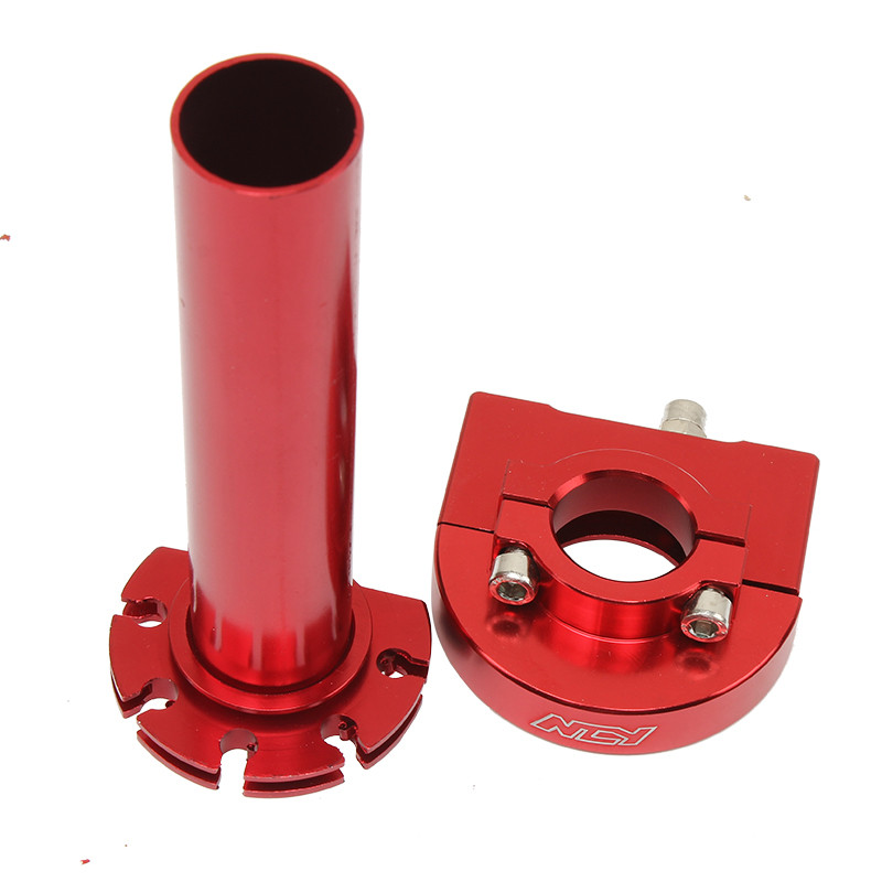 Motocykel Univerzálny 22mm 7/8 palcový viacfarebný CNC hliníkový akcelerátor, škrtiaca klapka, otočné rukoväte, riadidlá, moped, skúter, bicykel