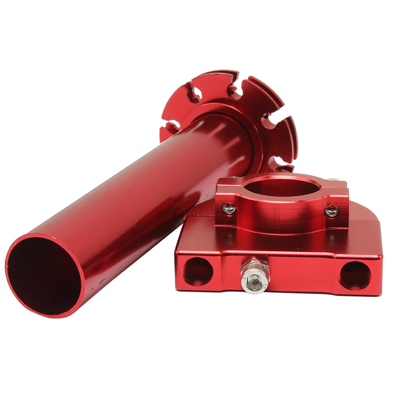 Motocykel Univerzálny 22mm 7/8 palcový viacfarebný CNC hliníkový akcelerátor, škrtiaca klapka, otočné rukoväte, riadidlá, moped, skúter, bicykel