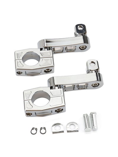 1 1/4"-es, 32 mm-es motorvédő lábtartó bilincsek Highway lábtartó rögzítőkészlet állítható Honda Yamaha Kawasaki Indian Cruiser FXDR 114-hez