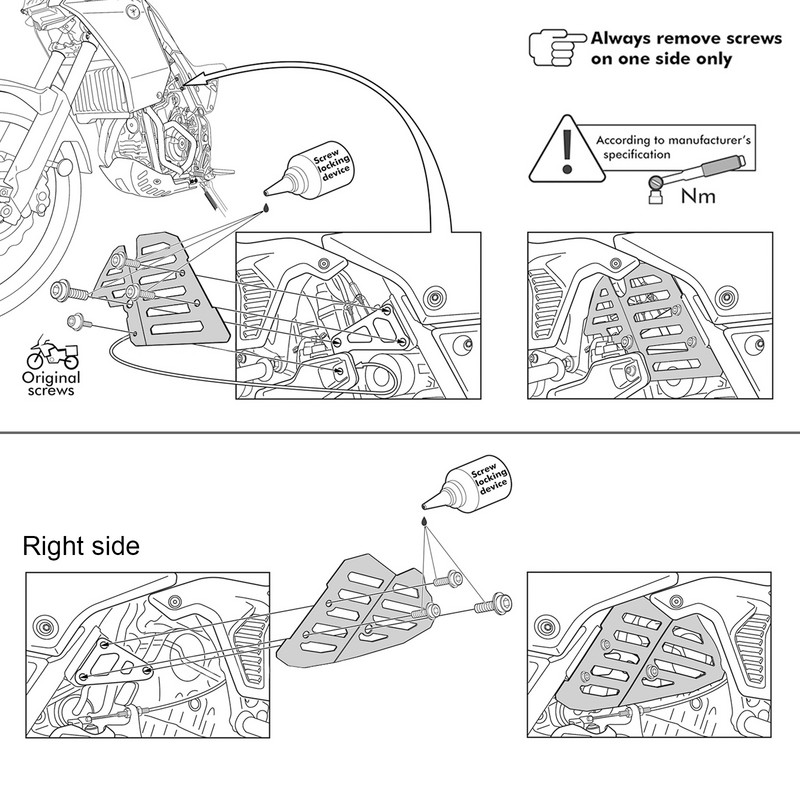 Yamaha Tenere700 XTZ700 T7 XT700Z motorburkolat védőburkolat motorvédő burkolat fojtószelep bütyök védő szarvas fedeléhez Tenere 700