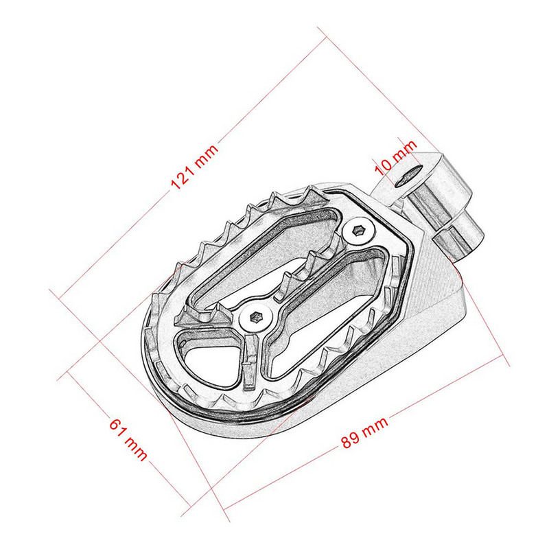 Motorkerékpár CNC lábtartó pedál lábtartó YAMAHA YZ 85 125 250 YZ85 YZ125 YZ250 WR250F WR 250F 1999-2015 YZ450F 2004-216