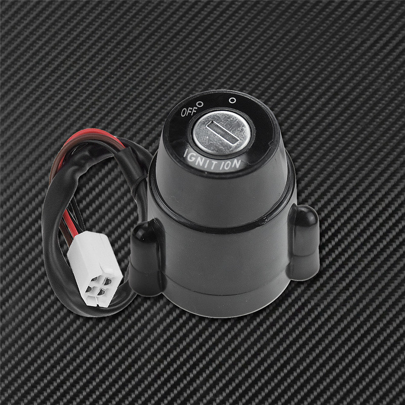 12V motorkerékpár gyújtáskapcsoló zárkulcs fekete alumínium készlet Yamaha DT100 DT125 DT175 DT250 XT250 DT 100 125 175 250 XT 250-hez