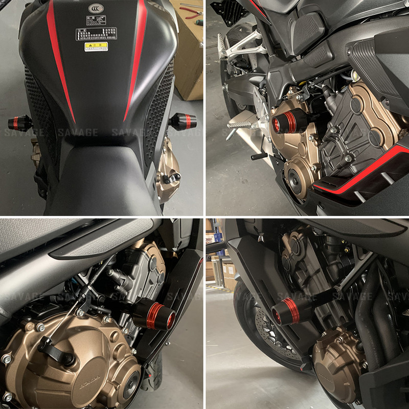 Keret csúszó ütközésvédő HONDA CBR CB 650F 650R 2014-2022 18 19 CBR650R CBR650F CB650R motorkerékpár leesés elleni védelem