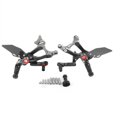 Ducati PANIGALE V4S V4 V4R Streetfighter V4 2018-2023 motorkerékpárhoz, CNC és Carbon Fiber Racing Rearset lábtartó lábtartó hátsó készlet