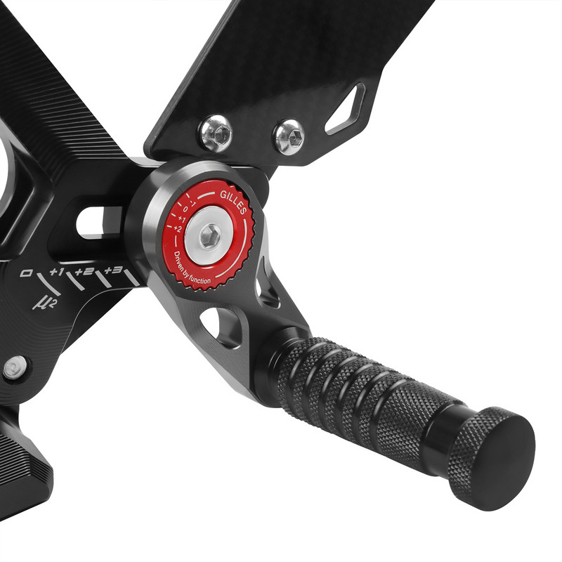 Ducati PANIGALE V4S V4 V4R Streetfighter V4 2018-2023 motorkerékpárhoz, CNC és Carbon Fiber Racing Rearset lábtartó lábtartó hátsó készlet