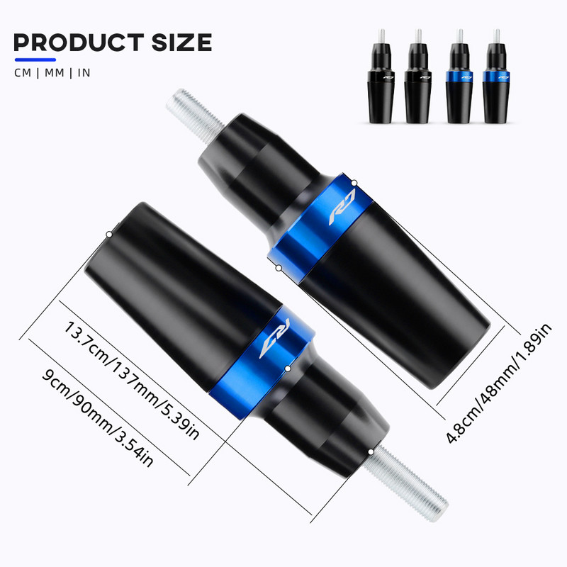 YZF R7 raami liugur kokkupõrkekaitse YAMAHA YZFR7 YZF-R7 2021 2022 2023 mootorratta tarvikute kukkumiskaitse poolide padi