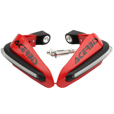 Apărătoare de mână pentru ghidon cu lumină LED pentru motociclete 1 pereche de apărători cu LED pentru mâini pentru ATV Motocross Dirt Bike 22mm 28mm Ghidon