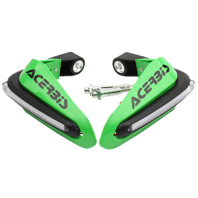 Apărătoare de mână pentru ghidon cu lumină LED pentru motociclete 1 pereche de apărători cu LED pentru mâini pentru ATV Motocross Dirt Bike 22mm 28mm Ghidon