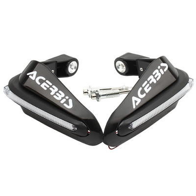 Apărătoare de mână pentru ghidon cu lumină LED pentru motociclete 1 pereche de apărători cu LED pentru mâini pentru ATV Motocross Dirt Bike 22mm 28mm Ghidon