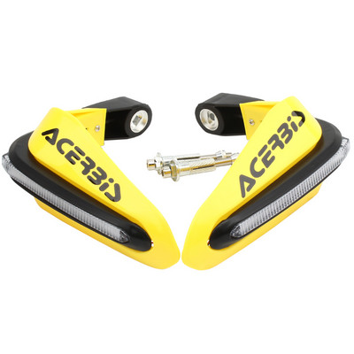 Apărătoare de mână pentru ghidon cu lumină LED pentru motociclete 1 pereche de apărători cu LED pentru mâini pentru ATV Motocross Dirt Bike 22mm 28mm Ghidon