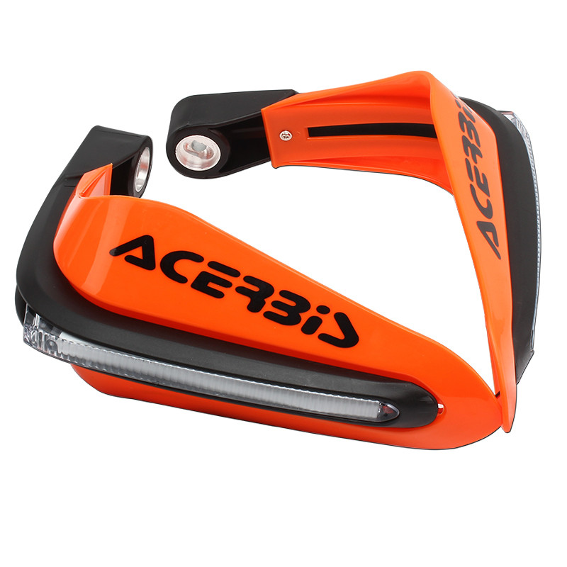 Apărătoare de mână pentru ghidon cu lumină LED pentru motociclete 1 pereche de apărători cu LED pentru mâini pentru ATV Motocross Dirt Bike 22mm 28mm Ghidon