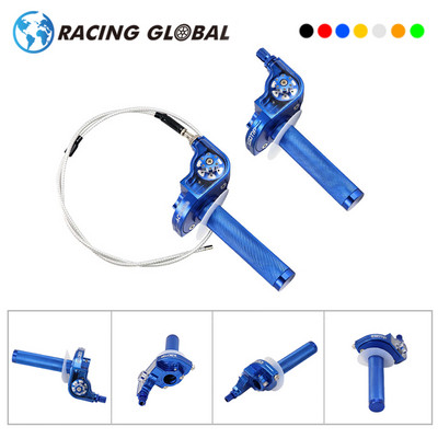 ALCON-Racing 22 mm CNC aliuminio greitintuvo akceleratoriaus pasukimo rankenos, skirtos motociklo mopedo motorolerio ATV purvo duobės dviračiui 110-250 cc