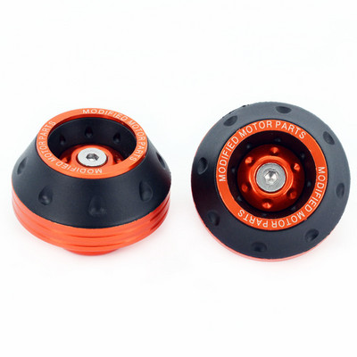 2 buc. Motociclete din aliaj de aluminiu Protector de cădere, antideflagrant, cupe pentru furcă față, glisoare, accesorii universale de siguranță pentru moto.