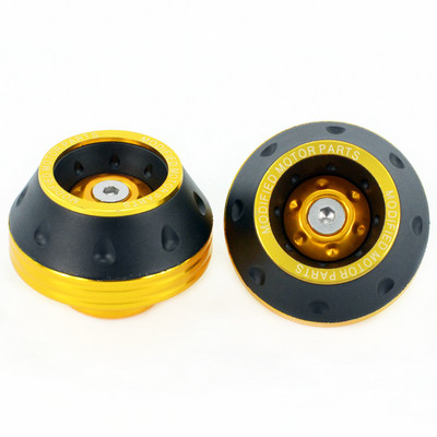 2 buc. Motociclete din aliaj de aluminiu Protector de cădere, antideflagrant, cupe pentru furcă față, glisoare, accesorii universale de siguranță pentru moto.