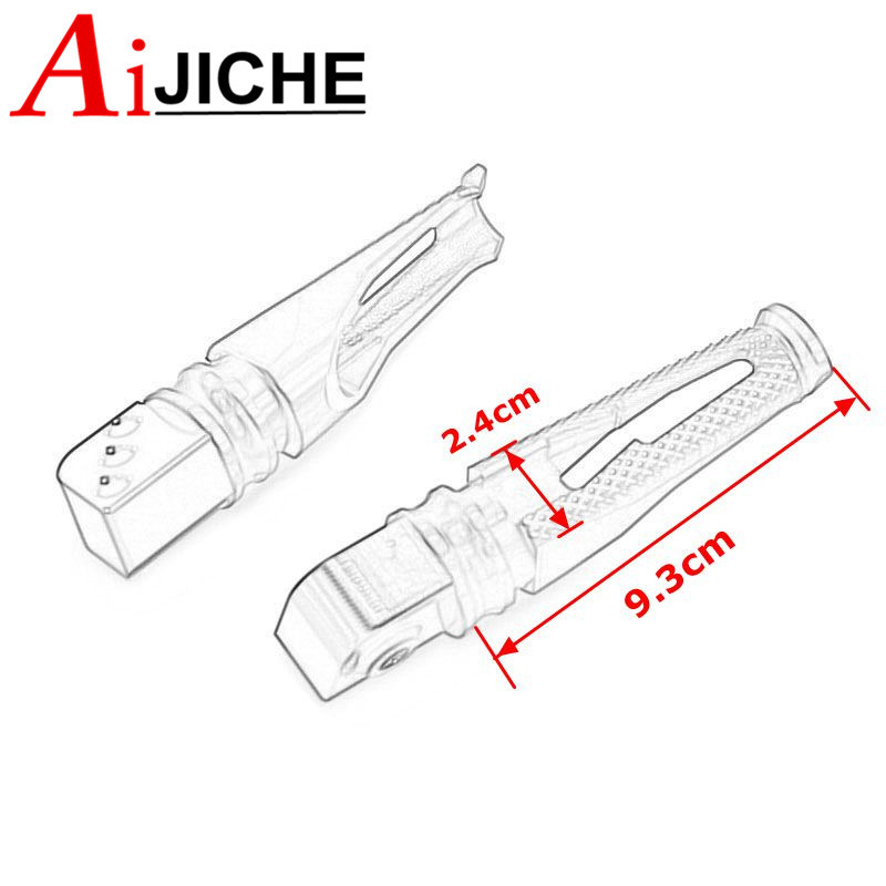 Motocyklové CNC hliníkové opierky na nohy pre spolujazdca, zadné stupačky, pedál pre KAWASAKI Z250 Z300 Z400 NINJA250 NINJA300 NINJA 250 300