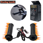 2 ks čierne 7/8" univerzálne motocyklové 22mm ručne vyhrievané rukoväte riadidiel elektrické vyhrievané rukoväte ohrievač riadidiel manillar motocicleta