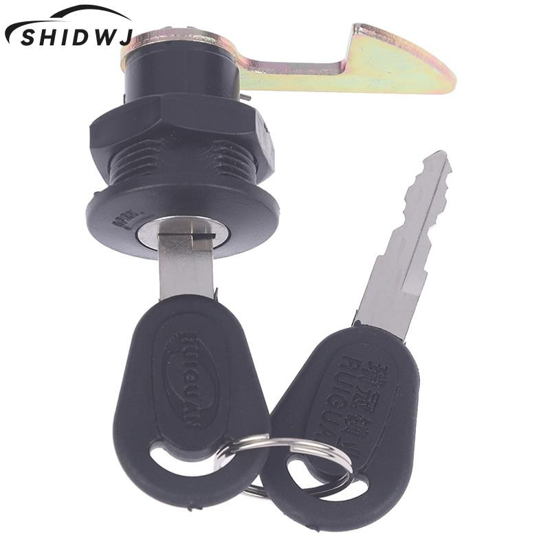 3 ks/sada 2 kľúčov + 1 zámok zámok zadnej skrinky pre elektrické auto, skúter, príslušenstvo pre zámok kufra, zadné zámky pre motocykel