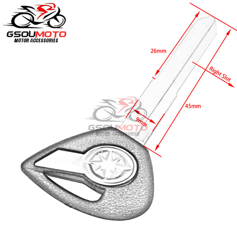 Mootorratta tühi võti YAMAHA Dragstar V-Star DS 400 650 Drag Star XV1900 XVS1300 XVS950 XVS400 XVS650 XVS lõikamata tera võtmete jaoks