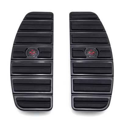 Sada vložiek do stupačky pre motocykel s chrómovou lebkou, Zombie Rider, pre Harley Davidson, TOURING, FLHT, FLT, FLTR, FLHR, FLHS, SOFTAIL od roku 1980 a novšie.