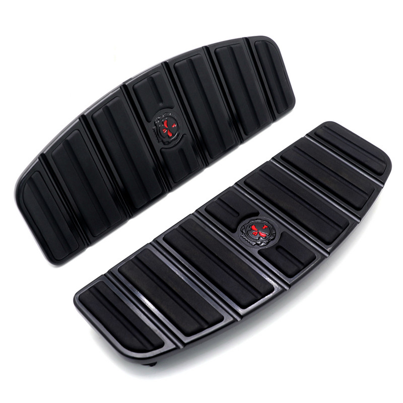 Sada vložiek do stupačky pre motocykel s chrómovou lebkou, Zombie Rider, pre Harley Davidson, TOURING, FLHT, FLT, FLTR, FLHR, FLHS, SOFTAIL od roku 1980 a novšie.