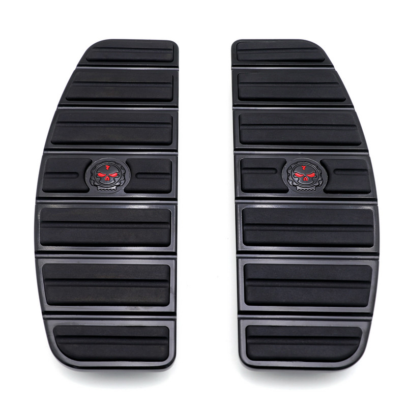 Sada vložiek do stupačky pre motocykel s chrómovou lebkou, Zombie Rider, pre Harley Davidson, TOURING, FLHT, FLT, FLTR, FLHR, FLHS, SOFTAIL od roku 1980 a novšie.