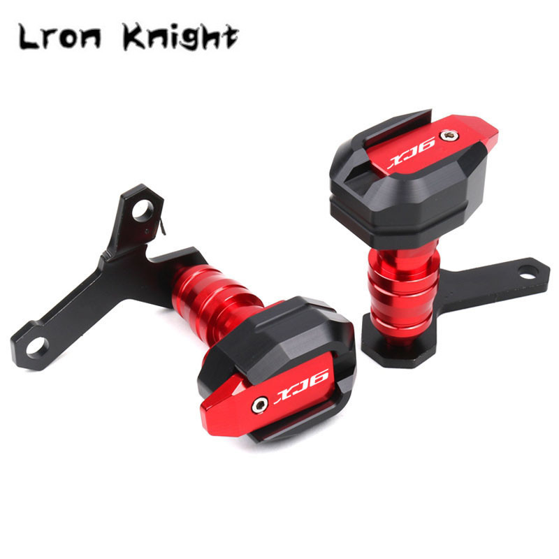 A YAMAHA XJ6 DIVERSION XJ-6 XJ 6 motorkerékpárhoz, CNC leesés elleni védőkeret csúszka kivezetésvédő ütközésgátló pad védő