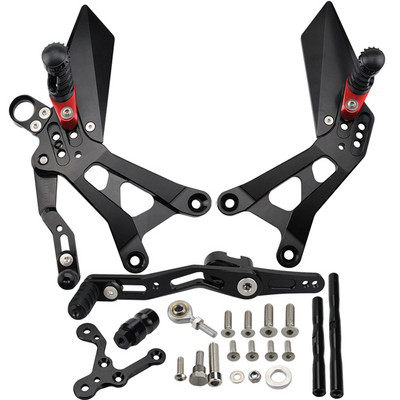 MTKRACING Pre YAMAHA YZFR6 YZF-R6 YZF R6 2017-2021 Zadné sady, nastaviteľné zadné sady, stupačky, sada radiacej páky a brzdy
