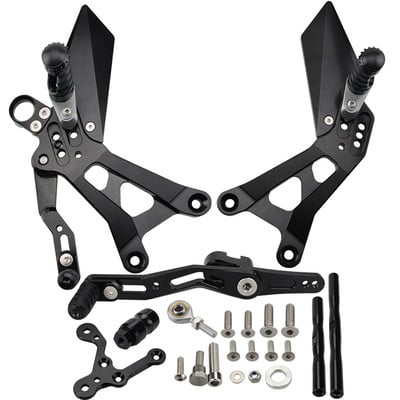MTKRACING Pre YAMAHA YZFR6 YZF-R6 YZF R6 2017-2021 Zadné sady, nastaviteľné zadné sady, stupačky, sada radiacej páky a brzdy