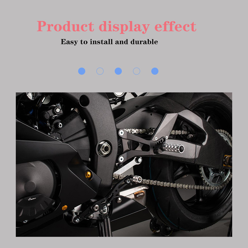 MTKRACING Pre YAMAHA YZFR6 YZF-R6 YZF R6 2017-2021 Zadné sady, nastaviteľné zadné sady, stupačky, sada radiacej páky a brzdy