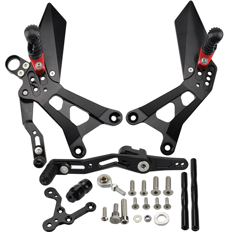 MTKRACING Pre YAMAHA YZFR6 YZF-R6 YZF R6 2017-2021 Zadné sady, nastaviteľné zadné sady, stupačky, sada radiacej páky a brzdy
