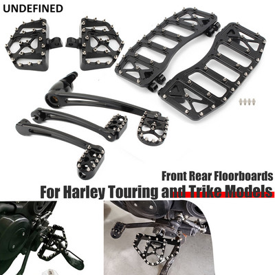 MX Offroad Floorboards Brake Arm Kit Shift Lost Shifter Pegs за Harley Touring Road King Electra Street Glide Tri 2014-2021