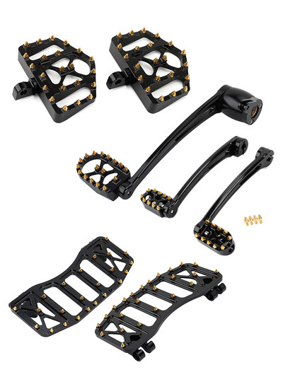 Sada podlahových dosiek MX Offroad, brzdové ramená, radiaca páka, kolíky radiacej páky pre Harley Touring Road King Electra Street Glide Tri 2014-2021