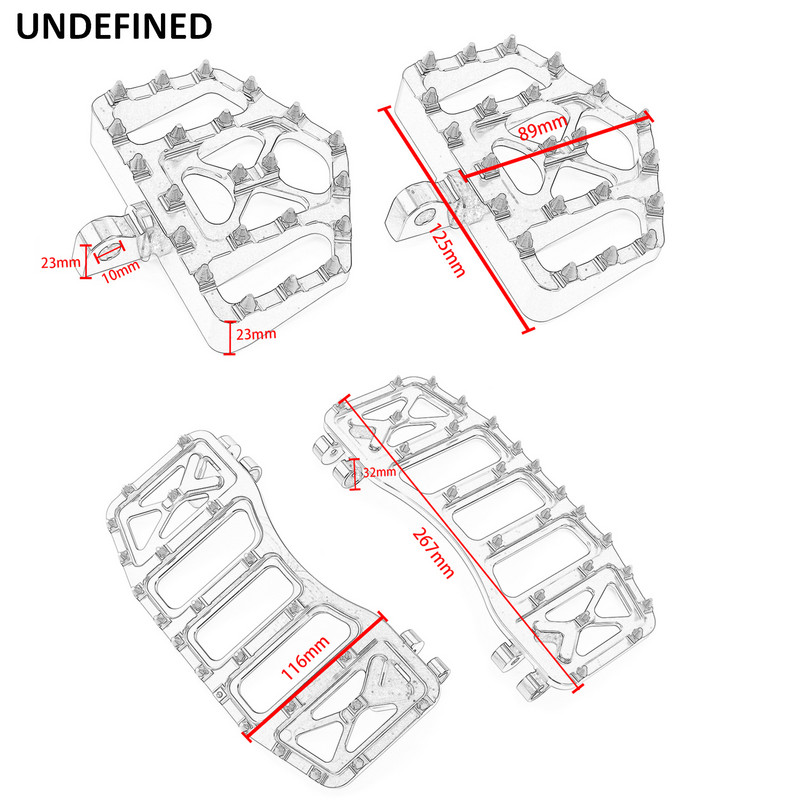 Sada podlahových dosiek MX Offroad, brzdové ramená, radiaca páka, kolíky radiacej páky pre Harley Touring Road King Electra Street Glide Tri 2014-2021